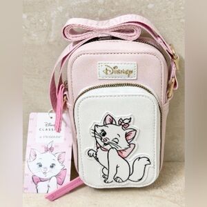 NWT Disney Aristocats Marie Pink and White Cat Crossbody Bag